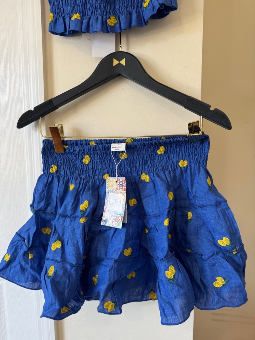 Luisa positano lemon top and skirt set - Picture 3 of 8